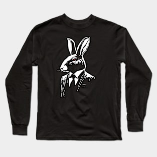 Rabbit in Suit Long Sleeve T-Shirt